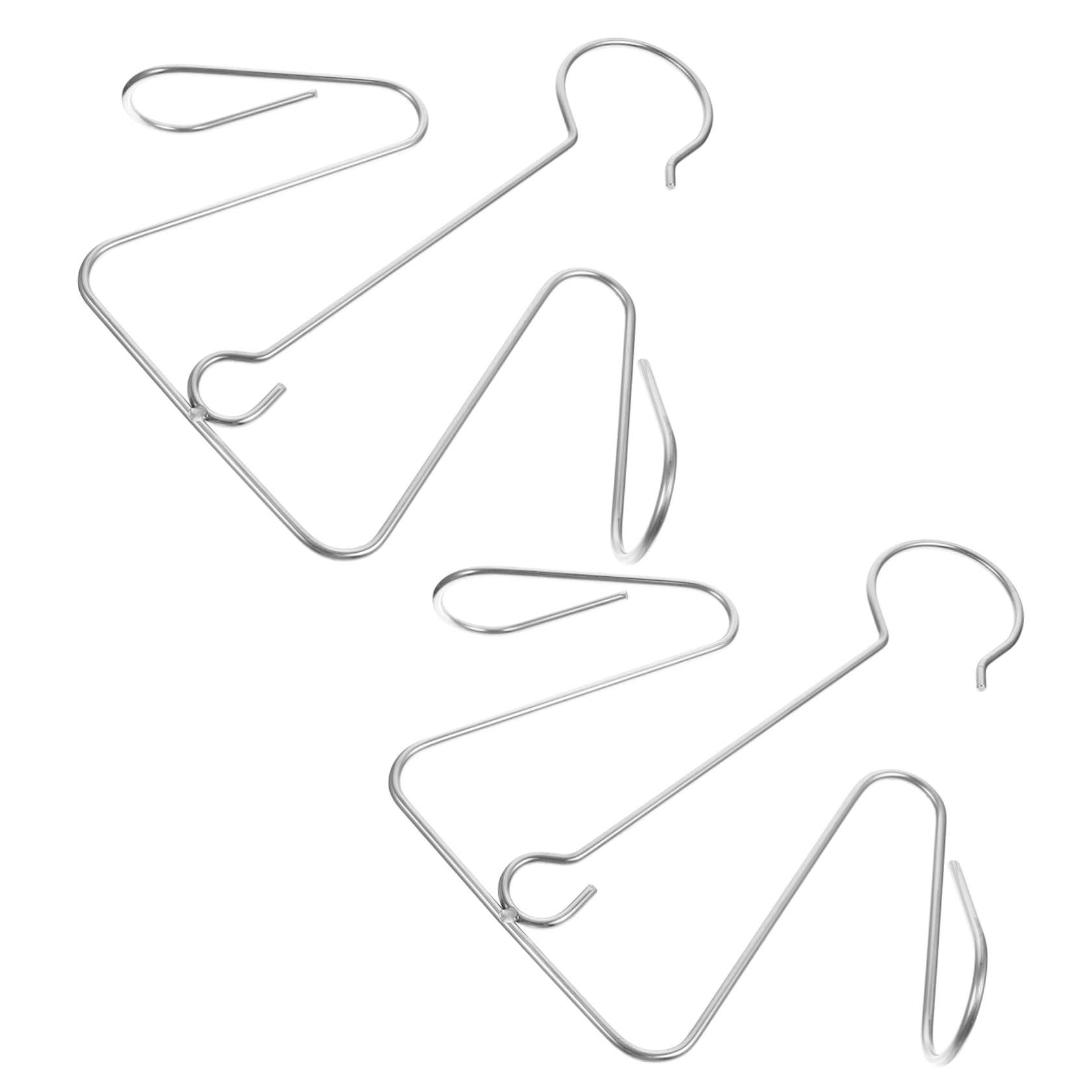 SOLUSTRE 1set Stainless Steel Shoe Hanger Double Hook Design for Easy Shoe Drying Space Saving Organizer for All Resistant Household Storage 2pcs