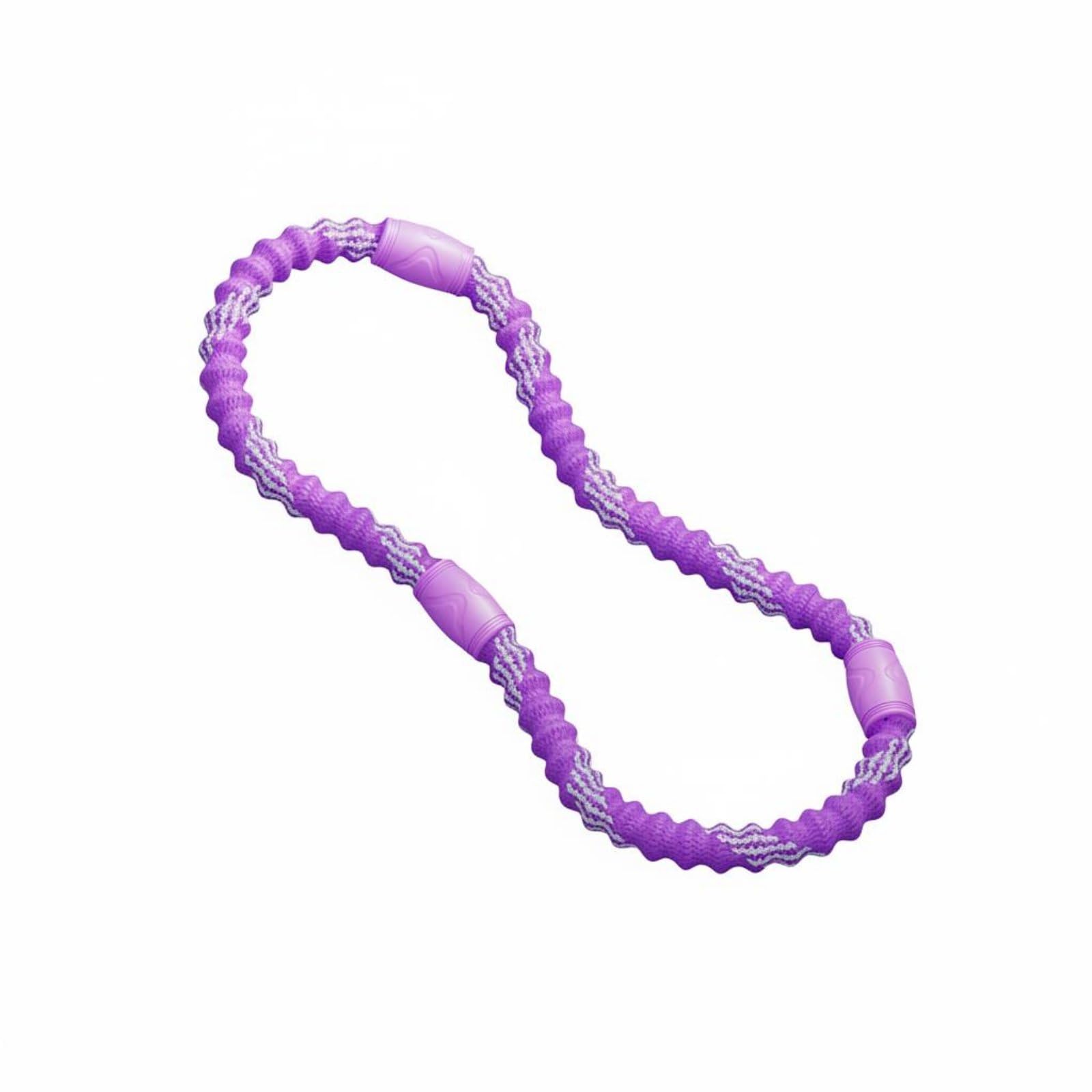 Full Wrap Protection Flexible Waist Hoop Quiet Design Soft Waist Hoop Core Training Padded Flexible Exercise Loop Long-Lasting for Women, Home Workout, Purple, 2 Jin-image-16