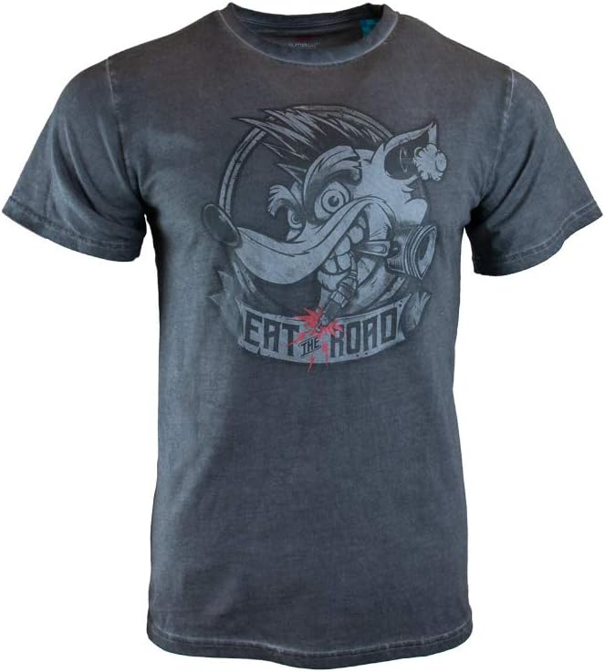 Crash Team Racing, Official Crash Bandicoot Merchandise - CTR Nitro-Fueled Eat The Road T-Shirt - 2XL