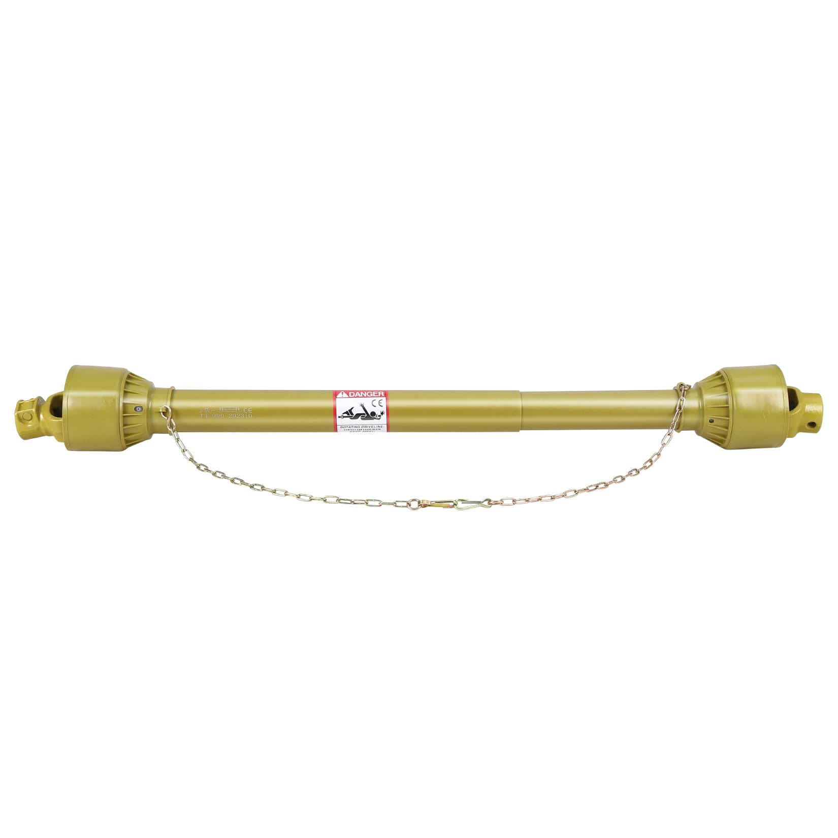 Arbre de transmission réglable pour tracteur, 1-3/8", 6 dents, avec tube télescopique, acier Q345, 540/1000 tr/min, arbre d'entraînement de tracteur pour appareils agricoles