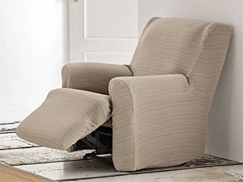 Lanovenanube - Funda sillón Aquiles Relax pies Juntos - Color Beig C01