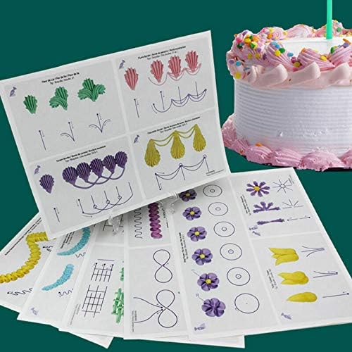 23 Sheet Cake Decorating Practice Board Icing Drawing Paper Sugarcraft Mould (As A4 paper) - Image 3