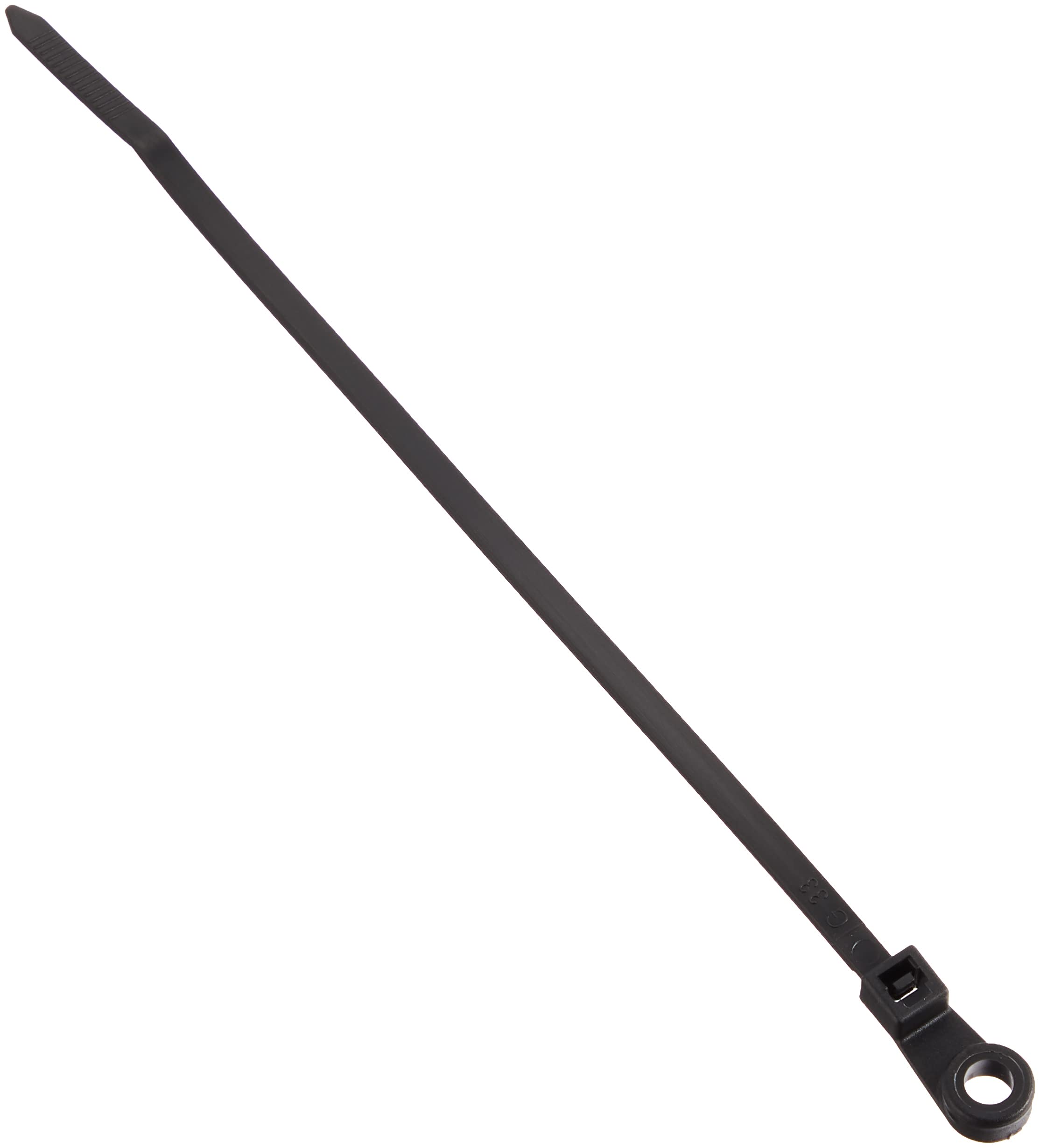 ELPA KBN-N150030(BK) Cable Ties 5.9 inches (150 mm), Screw Fixing Type, Pack of 30, Tensile Strength, 40.9 lbs (18.2 kg), Weather Resistant