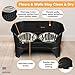 Neater Feeder Express Mess Proof Dog Bowls Elevated for Medium to Large Sized Breed, No Spill Raised Dog Food Bowl Stand, Stainless Steel Food and Water Bowl Set, Pet Dish Feeding Station, Black