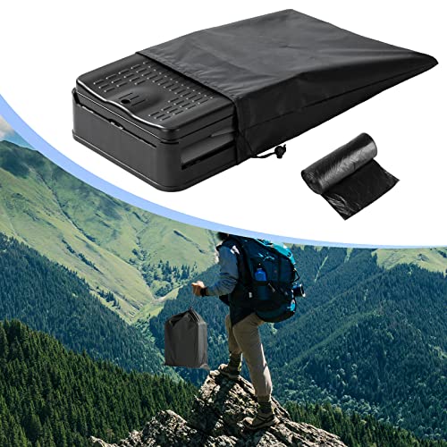 Dinves Portable Toilet For Camping, Folding Toilet With 12 Bags, Portable Potty For Adults, Travel Toilet With Carry Bag, Outdoor Travel Toilet For Car, Traffic Jam, Hiking And Camping #TOP1