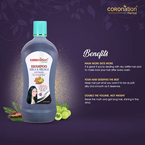 Image of COROnation Herbal Amla Sikakai Shampoo (500 ml)