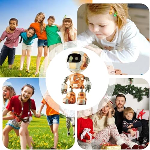 Image of Multicolor Alloy Robot Desk Ornament - Cute & Quirky Figurine for Office & Home | Interactive Tech Companion | Creative Gift for Robot & Sci-Fi Lovers