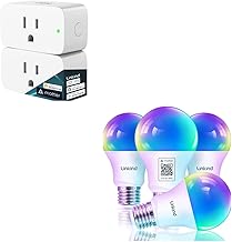 Linkind Matter Smart Light Bulbs 4 Pack with Linkind Matter Smart Plug 2 Pack