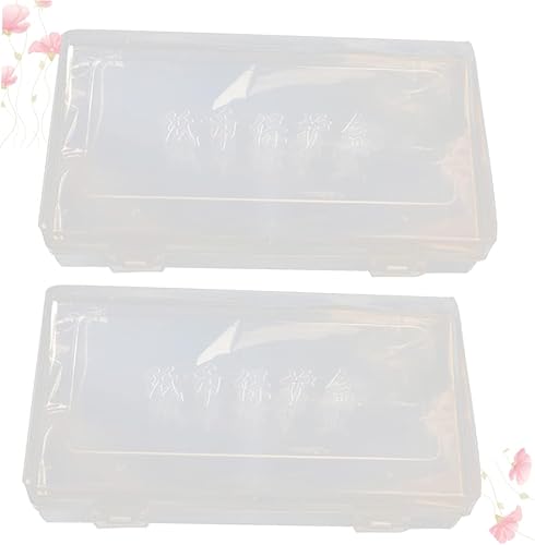 Miniatura 6 de Alipis 600 unids papel transparente álbum de dinero cajas organizadoras papel moneda moneda titular de la losa titular de la colección de monedas