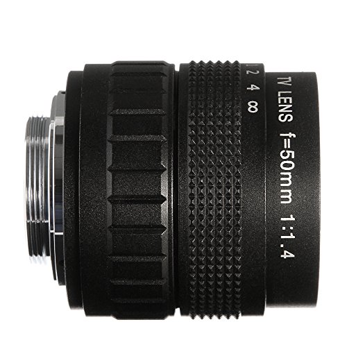 Fotga 50Mm F1.4 Cctv Lens For C Mount Camera + Lens Mount Adapter For 16Mm C Mount Movie Lens To Sony E-Mount Nex Camera Nex-F3 Nex-7 Nex-5N A6000 A6100 A6300 A6400 A6500 A6600 A7 A7R A7S Ii Iii Iv A9 #TOP6