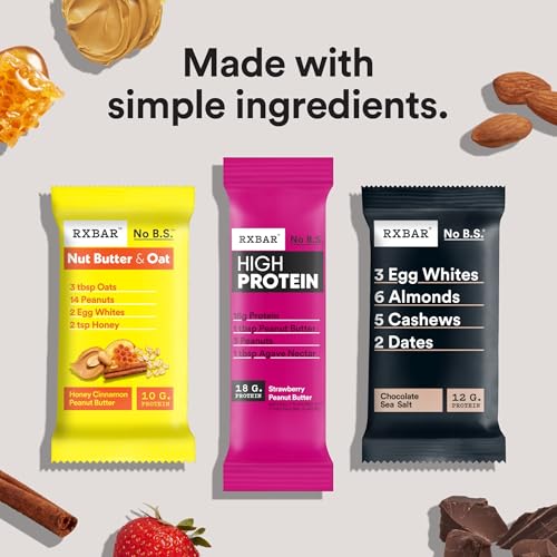 Image of RXBAR High Protein Bars, Gluten Free, Protein Snacks, Variety Pack (10 Bars)