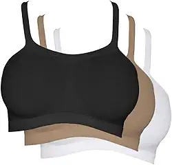 Kit 3 Tops Alças Largas, Hanes, Feminino tamanho G, 3 cores (Preto, Bege, Branco)