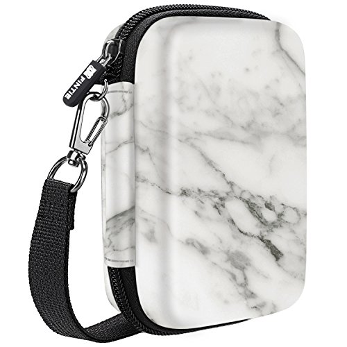 Fintie Carry Case for Polaroid Zip/HP Sprocket 2nd Edition Printer, Polaroid Snap/Snap Touch Instant Camera, HP Sprocket 2-in-1, Hard EVA Shockproof Storage Travel Bag, Marble