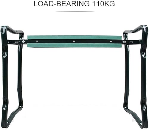 Miniatura 5 de DSISI  Silla de jardín multifuncional, 60 × 27 × 19.3in  23,4 × 10,5 × 19,1 pulgadas, taburete plegable portátil con bolsa de herramientas,