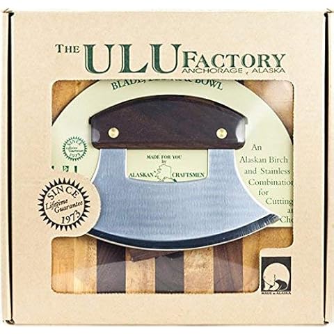 Ulu Factory Ulu Bowl Plain Walnut Handle Cover