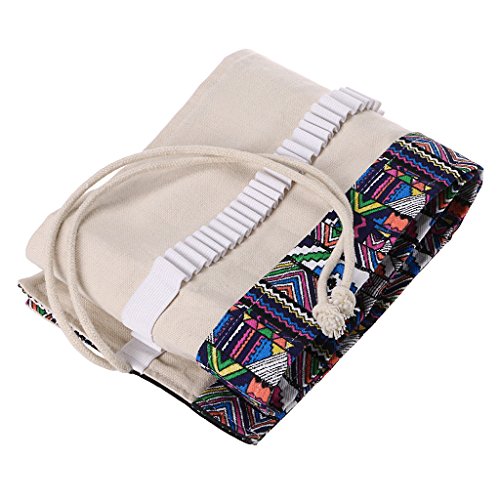 Btsky BTSKY-OF0161001-TR ® Canvas Pencil Roll Wrap 108 Slot-Adult Coloring Pencil Holder Organizer thumb #5