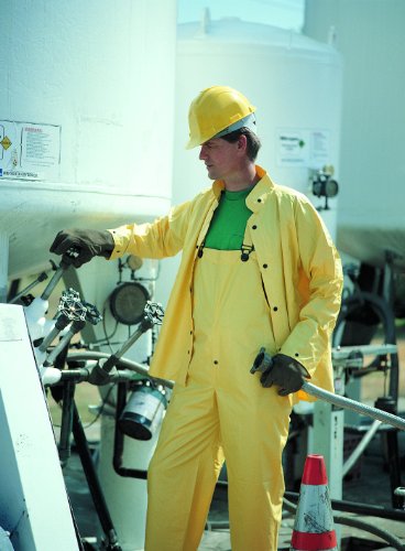 Image of MCR Safety 3003X2 Wizard PVC /Nylon 3-Peice Flame Resistant Suit, Yellow, 2X-Large
