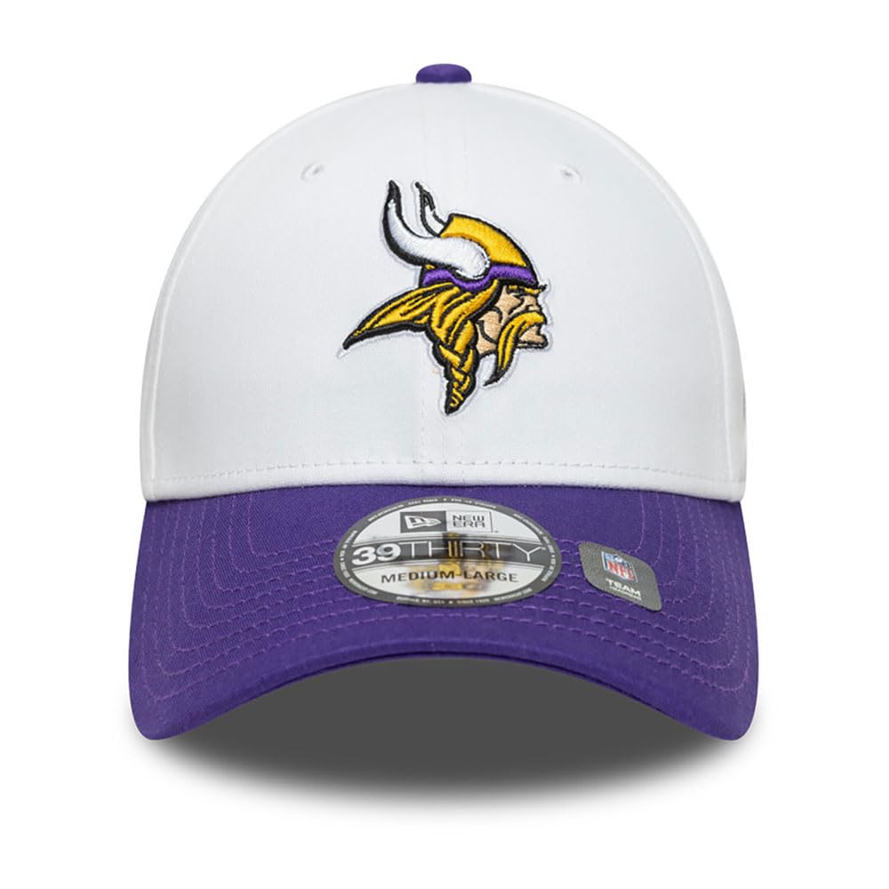 New Era NFL 39THIRTY Stretch Fit Cap Minnesota Vikings White/Purple