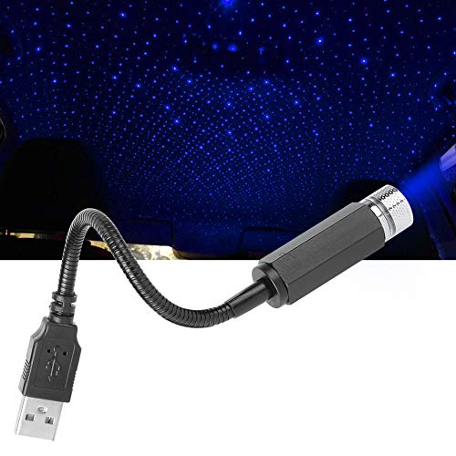 5V Luz Estrellado Cielo Coche, Luz LED de Techo con Cielo Estrellado Coche USB Techo Estrellados Coches Ajustable Arriba y Abajo 90°, Cielos Estrella Coches para Coch, Crear un Ambiente Romántico