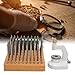 Watch Repair Staking Tool Set with 50 Punch Pins, 10 Stakes, Ergonomic Non Slip Handle Watch Staking Tool,for Watchmaker Riveting Operations
