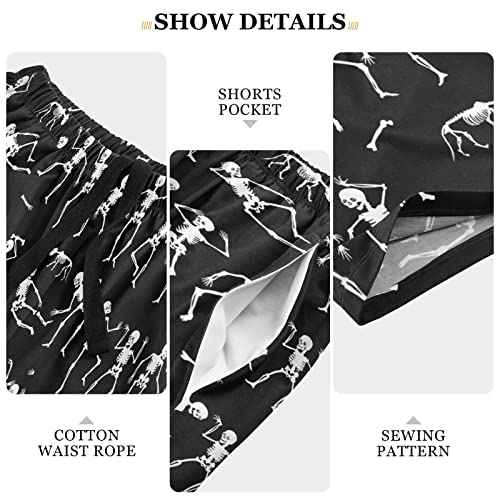 Ollabaky Pajama Shorts Mens Lounge Sleep Shorts Pjs Bottoms Pajama Pants with Pocket2