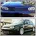 SPEC-D TUNING Black Dual Halo Projector Headlights Compatible with 1999-2006 Volkswagen Golf, Golf GTI VW MK4 Left + Right Pair Headlamps Assembly