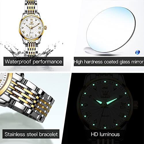Image of OLEVS Womens Automatic Watch Diamond Fashion Luxury Dress