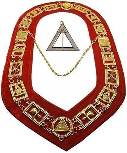 New Masonic regalia Royal arch chain collar with chapter Janitor jewel