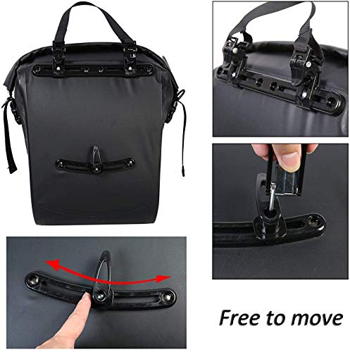 Roswell 141364 Fully Waterproof Bike Panniers 20L Capacity Bicycle Rack Bag - Thumbnail 2