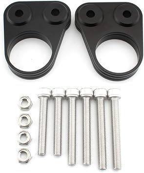 Cnaloo12 Motorcycle HandleBar Riser Handle Bar Lift Clamp Adapters Spacer Kit Mount Clamp For Suzuki GSX1300R HAYABUSA 2007-2020