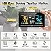 Uzoli EM3405 Weather Station Indoor Outdoor Wireless Thermometer Hygrometer, Temperature Humidity Monitor with Remote Sensor, Digital Weather Forecast Station for Home Use