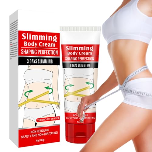 Crema Adelgazante 80g, Crema Quema Grasa Abdominal Anticelulítica, Elimina Depósitos de Grasa, Corporal Reafirmante Delgada Para Adelgazar, Modelar Cintura