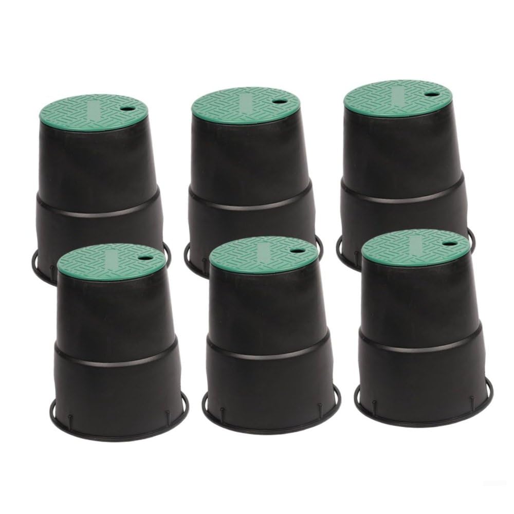 Set 6 pozzetti valvola per appassionati giardinaggio, diametro 15cm robusti