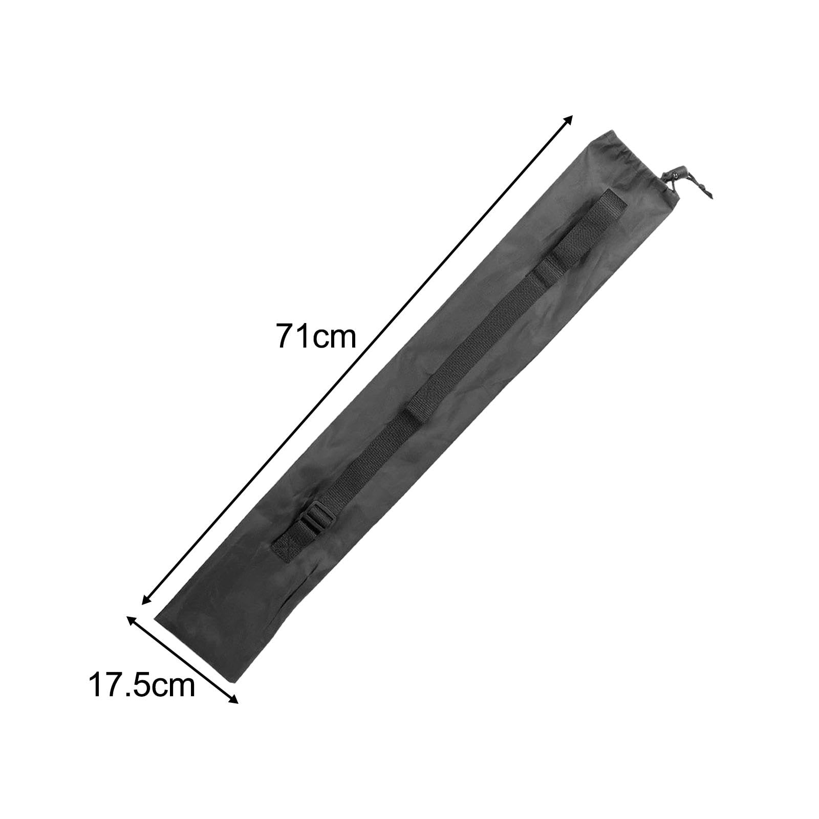 Lot de 6 Sacs de Transport et de Rangement Portables pour Bâtons de Marche et de Randonnée, Couleur Noire