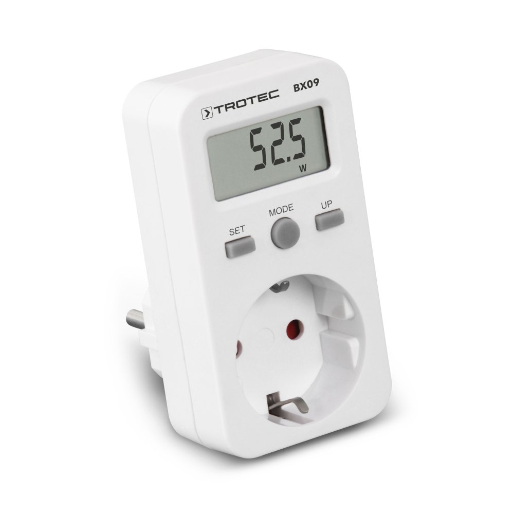 TROTEC BX09 Miernik kosztów energii szybki i prosty pomiar zużycia energii minimalne wskazanie 0,1 W