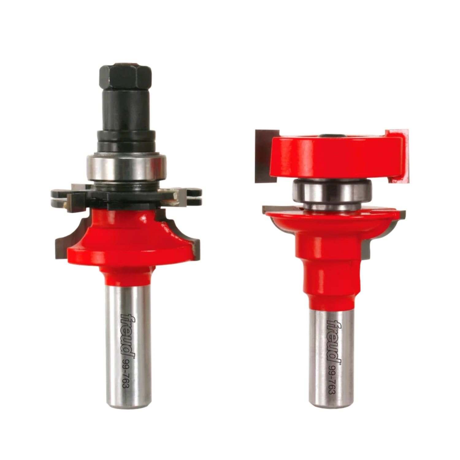 Freud Premier Adjustable Rail & Stile Bit - Round Over Bead with Tico Hi-Density Carbide for Maximum Performance - 1-11/16" Dia., 3-3/4" Length, 9/32" Radius, 1/2" Shank - 99-763