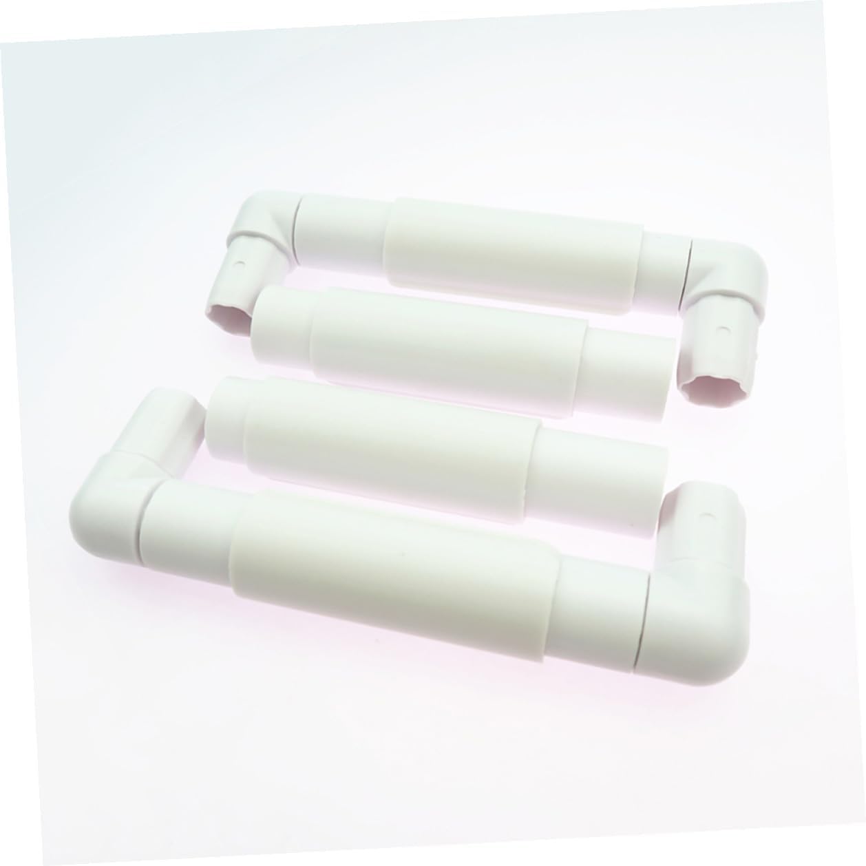 White Clip Embroidery Frame for Cross Stitch and Quilting, 2 Sets