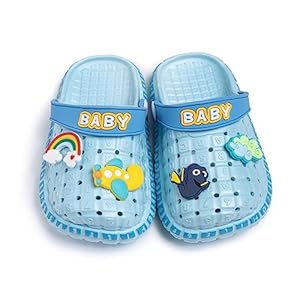 Toddler Kids Boys Girls Cute Garden Water Clogs Alphabet Sandals Slip On Shoes Slipper Slides Lightweight Outdoor Summer Infant Children Beach Pool Shoes (Toddler/Little Kids)