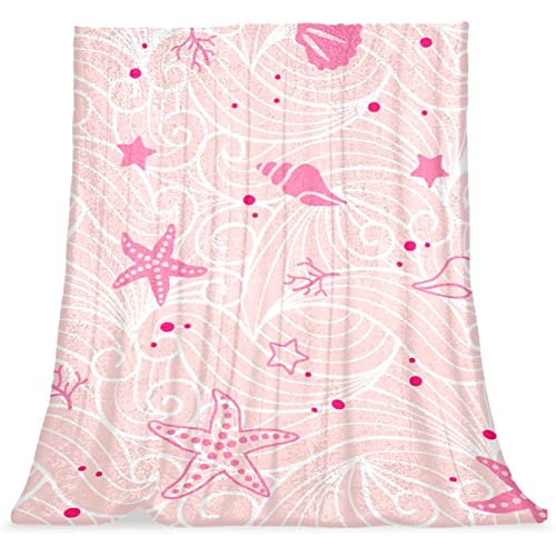 Couvre-lit enfant doux et couverture moelleuse rose dessin animé
