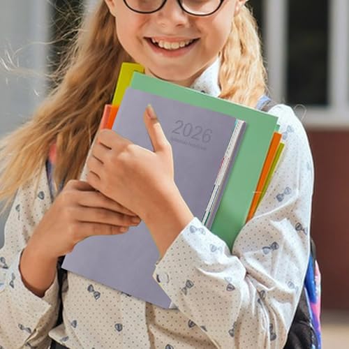 Notebook Planner, organizer dzienny A5 z planerami zadań roboczych, 12-miesięczny dziennik do fitnessu, podróży, uczelni, szkoły i biznesu, notatnika papierowego