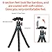 Flexible Phone Tripod, Aureday Adjustable Cell Phone Camera Travel Mini Tripod Stand with Wireless Remote Shutter & Universal Phone Mount Clip, Compatible with iPhone & Android Phone & Camera