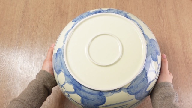 Amazon.com: LemonRoad Large Blue and White Bowl Hand Painted