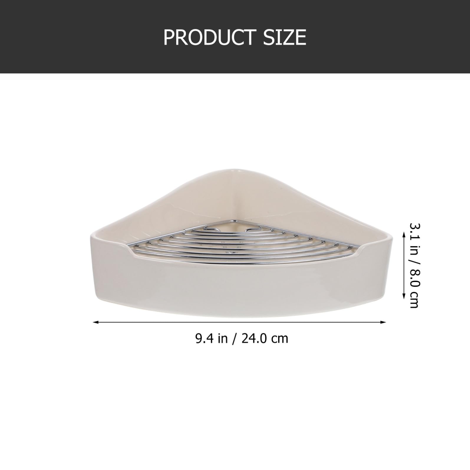 INOOMP Lettiera Angolare a Forma di Triangolo Bianca, Resistente e Facile da Installare, per Criceti e Conigli in Ufficio o Cucina