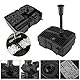 Forever Speed 4 in 1 Teichpumpe Springbrunnenpumpe mit Filter, 9W UV-Klärer, 1000l/h, mit 10m Stromkabel für Garten- und Springbrunnengestaltung (9W 1000l/h)