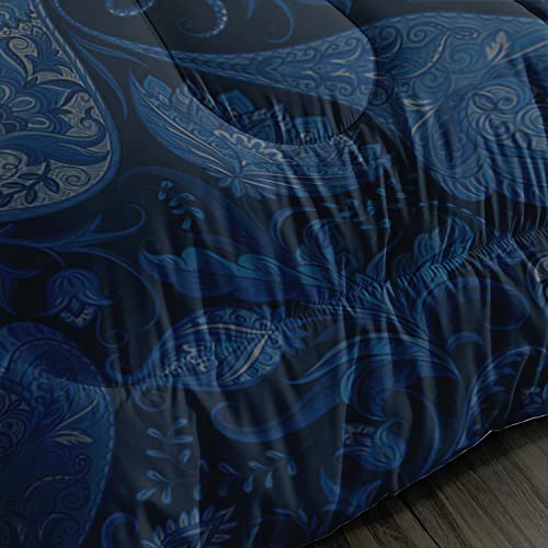 Hosima Blue Butterfly Comforter Set For Girls Bedroom Set,Mandala Bedding Boho Floral Twin Comforter Set,Butterfly Print Bed Set Queen Size With 2 Pillowcases. #TOP5