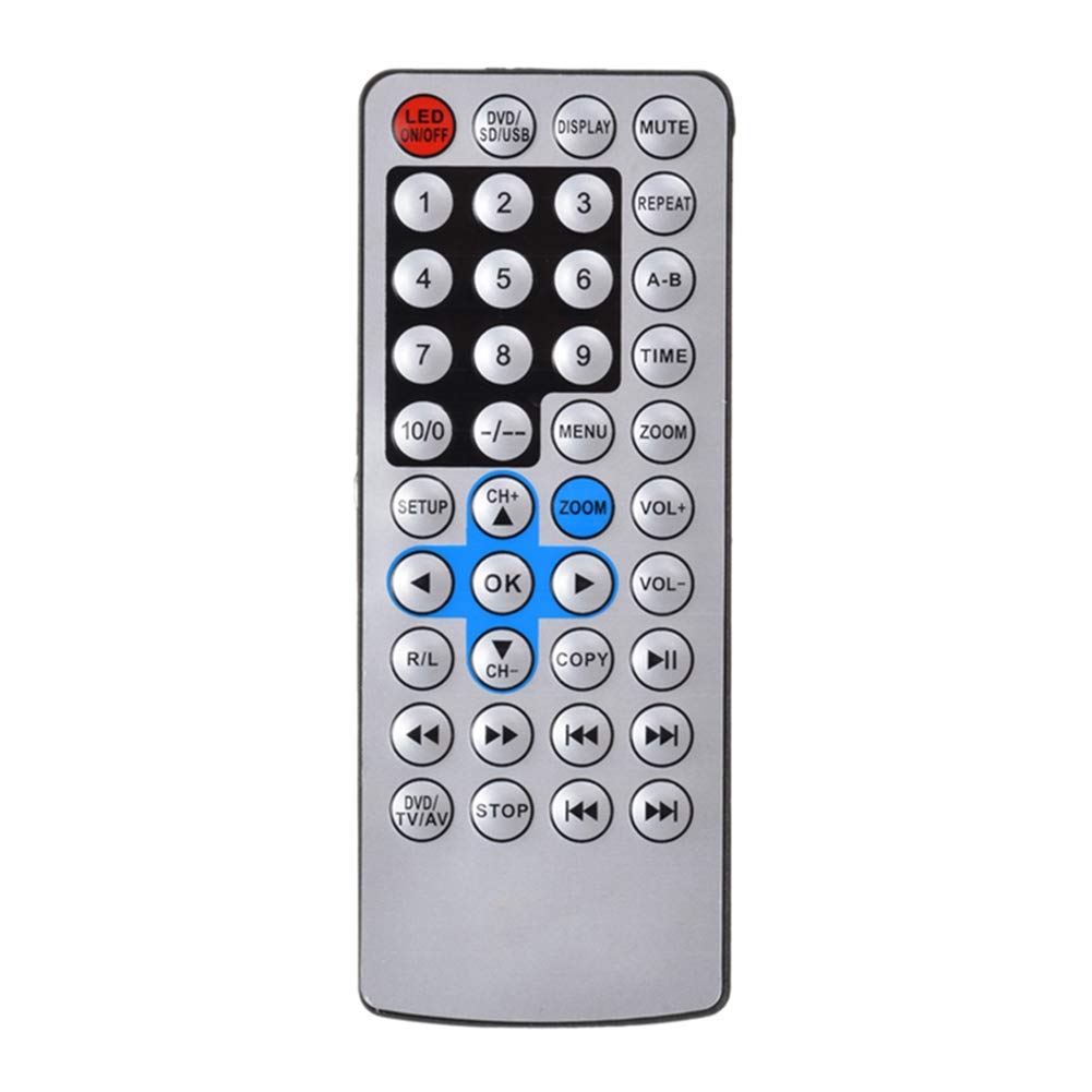 Reproductor de DVD PortáTil de Coche DoméStico de 9,8 Pulgadas Reproductor de TV VCD CD Juego Adaptador de Radio USB Compatible con RecepcióN de Radio FM-Enchufe de la EU