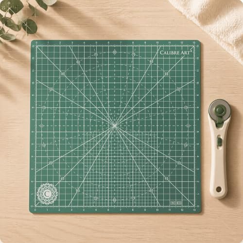 Image of Calibre Art Rotating Self Healing Cutting Mat 14x14 (13 inch Grid), Perfect for Quilting & Art Projects