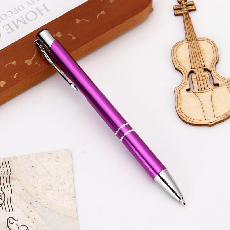 Stylos à bille encre noire et bleue personnalisables avec texte pour papeterie bureau - 7
