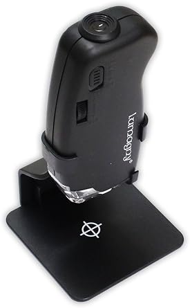 20X to 40X Pocket Microscope | LED Lights | Table Stand | Compact | Portable | High Magnification Range | Ideal for Detailed Examination | Lightweight Setup