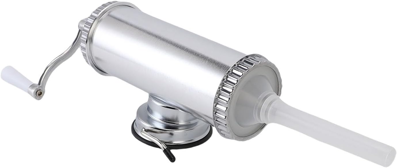 Sausage Stuffer, Manual Stainless Steel Meat Filling Machine with Rustproof Compact Design, for Home and Commercial Use (L)